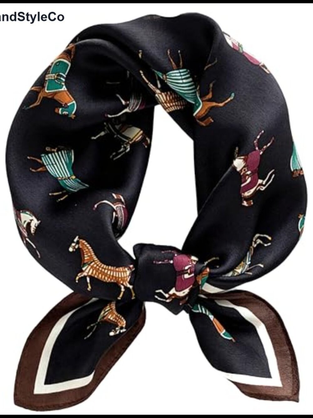 100% Mulberry Silk Scarf Women 21x21 Square Neck Hair Wrist Handbag